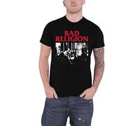 Bad Religion T Shirt Live 1980 Band Logo Official Mens Black M