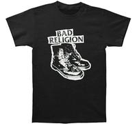 Bad Religion Up The Punx Boots T-Shirt Mens Black Tees Unisex Shirt L