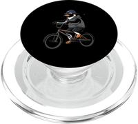 Bad Ride BMX Penguin With Hoodie And Cap PopSockets PopGrip for MagSafe