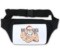 Bad Santa Merry Christmas Buf Santa Waist Bag Fanny Pack White