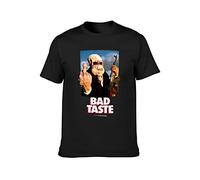 Bad Taste Retro Movie Peter Jackson Spitting Image T-Shirt Black Mens Tees XXL