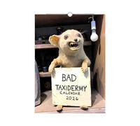 Bad Taxidermy 2026 Wall Calendar, Funny Calendar 2026, Here We Fucking Go Again Calendario, White Elephant Prank Gifts (1pc)