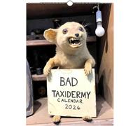 Bad Taxidermy 2026 Wall Calendar,Weird,Hilariously Awful Taxidermy Collection,12 Month Funny Gross Disturbing Wall Calendar Prank Gifts,White Elephant Christmas Gifts,A4 Size (1pcs)