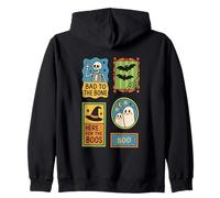 Bad To The Bone Here For The Boos Boo Zip Hoodie