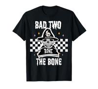 Bad,To The,Bone Skeleton Halloween TWO Birthday Toddler Kids T-Shirt