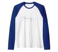 Bad to The Bone Skull Rebel Attitude Punk Rock Raglan Baseball Tee, Men, Royal Blue/White, L
