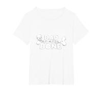 Bad to The Bone Skull Rebel Attitude Punk Rock T-Shirt, Women's Plus, White, 1X