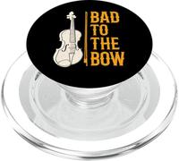 Bad to the Bow Violin Player Violinist Orchestra Viola Music PopSockets PopGrip for MagSafe