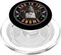 Bad To The Gnome Halloween Lover Bat Wings Funny Gnome Pun PopSockets PopGrip for MagSafe
