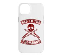 Bad To The Trombone Pun Skull Graphic Case for iPhone 14 Plus