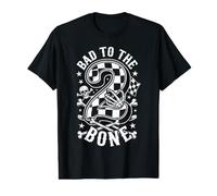 Bad Two The Bone 2nd Birthday Racing Skeleton Kid Value Graphic T-Shirt