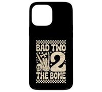 Bad Two The Bone Funny Pun 2 Years Old Birthday Case for iPhone 13 Pro Max