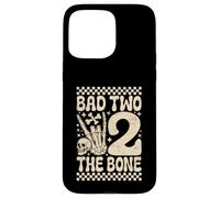 Bad Two The Bone Funny Pun 2 Years Old Birthday Case for iPhone 15 Pro Max