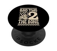 Bad Two The Bone Funny Pun 2 Years Old Birthday PopSockets Adhesive PopGrip