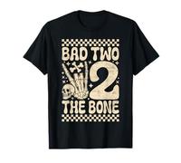 Bad Two The Bone Funny Pun 2 Years Old Birthday T-Shirt