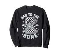 Bad Two The Bone Motorcycle 2nd Birthday Biker Sweatshirt