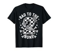 Bad Two The Bone Motorcycle 2nd Birthday Racing Value Graphic T-Shirt