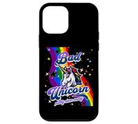 Bad Unicorn Funny Rainbow Unicorn Girls Mad Unicorn Lover Case for iPhone 12 mini