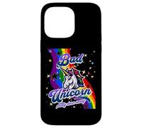 Bad Unicorn Funny Rainbow Unicorn Girls Mad Unicorn Lover Case for iPhone 14 Pro Max