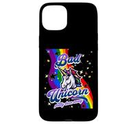 Bad Unicorn Funny Rainbow Unicorn Girls Mad Unicorn Lover Case for iPhone 15 Plus