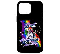 Bad Unicorn Funny Rainbow Unicorn Girls Mad Unicorn Lover Case for iPhone 16 Pro Max