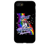 Bad Unicorn Funny Rainbow Unicorn Girls Mad Unicorn Lover Case for iPhone SE (2020) / 7 / 8