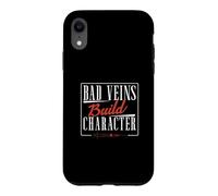 Bad Veins Build Character Phlebotomist Funny Phlebotomy Tech Case for iPhone XR