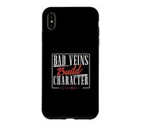 Bad Veins Build Character Phlebotomist Funny Phlebotomy Tech Case for iPhone XS Max