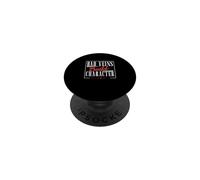 Bad Veins Build Character Phlebotomist Funny Phlebotomy Tech PopSockets Adhesive PopGrip