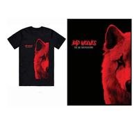 Bad Wolves T Shirt Dear Monsters Band Logo Official Mens Black L