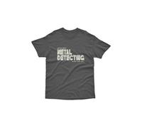 Bad Zebedee Men's Ask Me About Metal Detecting T-Shirt in Dark Grey | Size: Medium Bad Zebedee Dark Grey M