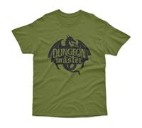 Bad Zebedee Men's Dungeon Master T-Shirt in Khaki | Size: Medium Bad Zebedee Khaki M