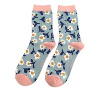 Bad Zebedee Miss Sparrow Lazy Daisy Women's Floral Bamboo Socks