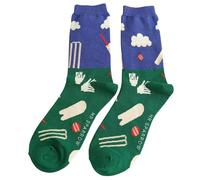 Bad Zebedee Mr Sparrow Cricket Scene Men's Bamboo Socks (UK, Numeric, 7, 11, Regular, Regular, Navy Blue)
