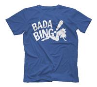 Bada Bing Strip Club Sopranos Inspired T-Shirt Royal Blue Medium