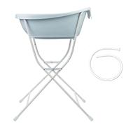 Badabulle Baby Bathtub on Feet - Drain Hose Included - Non-Slip - Compact Folding - from Birth to 24 Months - Made in Europe