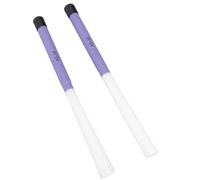 Badafaci 1 Pair Drum Brush Versatile Percussion Instrument Brush with Slick Handle Nylon Telescopic for Cajon Jazz Acoustic Drummer Playing Music Lover (White And Purple)