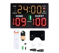 Badafaci 11 Digital Basketball Scoreboard LED Electronic Multisport with Remote Control for Game Training Volleyball Wrestling Boxing