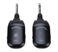Badafaci 2.4GHz Wireless Guitar Transmitter and Receiver Plug and Play System for Bass Violin Keyboard Electric Instruments with 25H Battery 98ft Range 24bit 48kHz