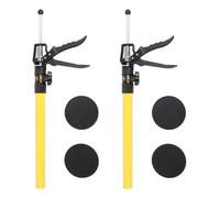 Badafaci 2 Pack Cabinet Support Pole Adjustable Rod Steel Telescopic 3rd Hand System for Jacks Cargo Bars Extends 50-115cm Supports Up to 40kg with Thickened Anti Slip Pads