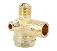 Badafaci 2 PCS One Way Check Valve Brass Non Return Valve for Water Oil Gas Air Compressor Horizontal Use