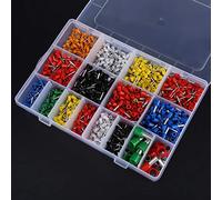 Badafaci 2120pcs Wire Terminal Crimp Connectors, Insulated Copper Connectors, Versatile Kit for Auto Electricians and Mechanics