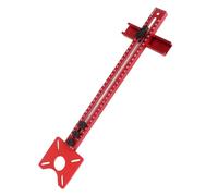 Badafaci 3 in 1 Router Milling Groove Bracket Trimming Machine Flip Board Multifunctional Woodworking Tool 445mm Length Adjustable Circle Cutting Jig, Punch Locator for MDF Joint Board