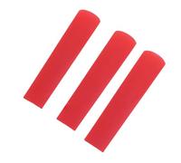 Badafaci 3pcs Alto Saxophone Reeds 2.5 Strength Resin Reed Accessory Professional Sax Mouthpiece Repair for Beginners Non- with 70x15x3mm Size (Red)