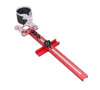 Badafaci 4 in 1 Router Milling Groove Bracket Modular Aluminum Alloy Base for Woodworking Edges Milling and Circular Groove Cutting Cabinet Hardware Jig