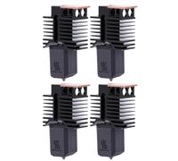 Badafaci 4 Pcs 3D Printer Hotend High Flowing Ceramic Nano Coated Hotend Nano 0.4mm Hardened Steel Nozzle with 24V 48W Heating for Snapmaker U1