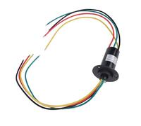 Badafaci 4 Wire 30A Electrical Slip Ring, PBT Housing, Stable Transmission with 360 Degree Rotation for Testing Turntables CCTV Robots