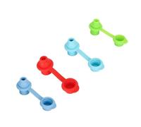 Badafaci 4Pcs Bottle Top Spout Silicone Cap Spout with Straw Compatible for Standard 28mm Water Bottles for Kids Adults