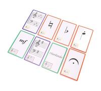 Badafaci 50Pcs Music Flash Cards Double Sided Basic Music Symbols Piano Staff Theory Education Cards for Beginners
