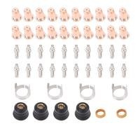 Badafaci 50Pcs Tip Electrode Kit for CUT-55DS Pro and CUT-65DS, Brass Zinc Alloy Stainless Steel Consumables Set Supplies, Suitable with IPT40